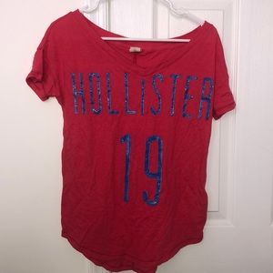 XS red hollister shirt